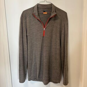 Icebreaker merino bodyfit 200 half zip thermal top medium outdoor ski hiking